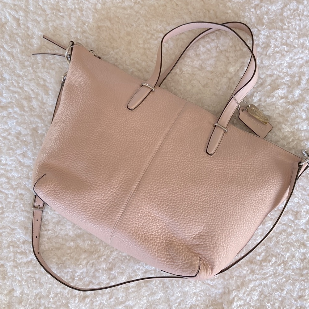Coach Pebble Leather “Never Full” Shoulder Bag